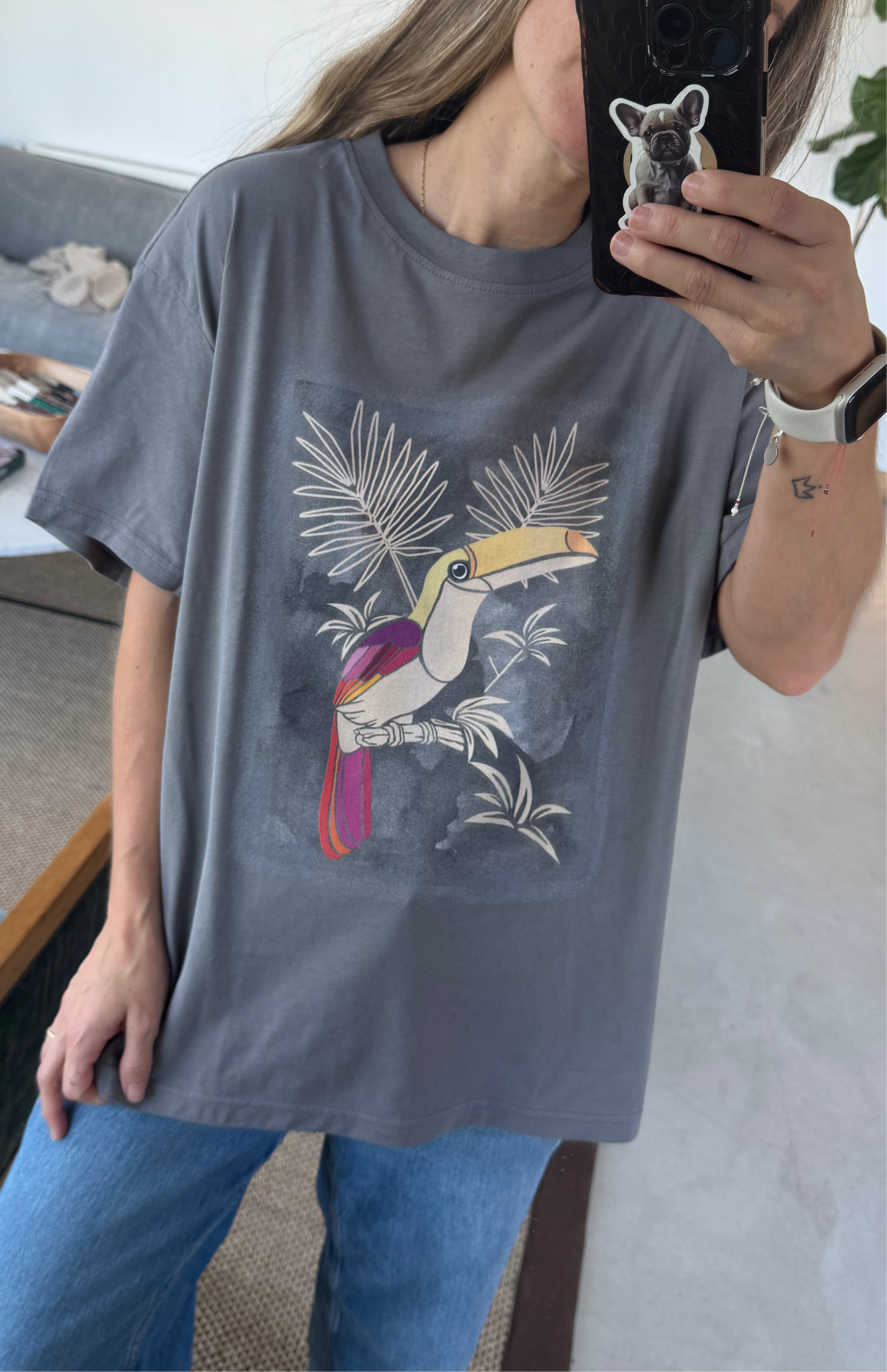 Polera Tucán Gris