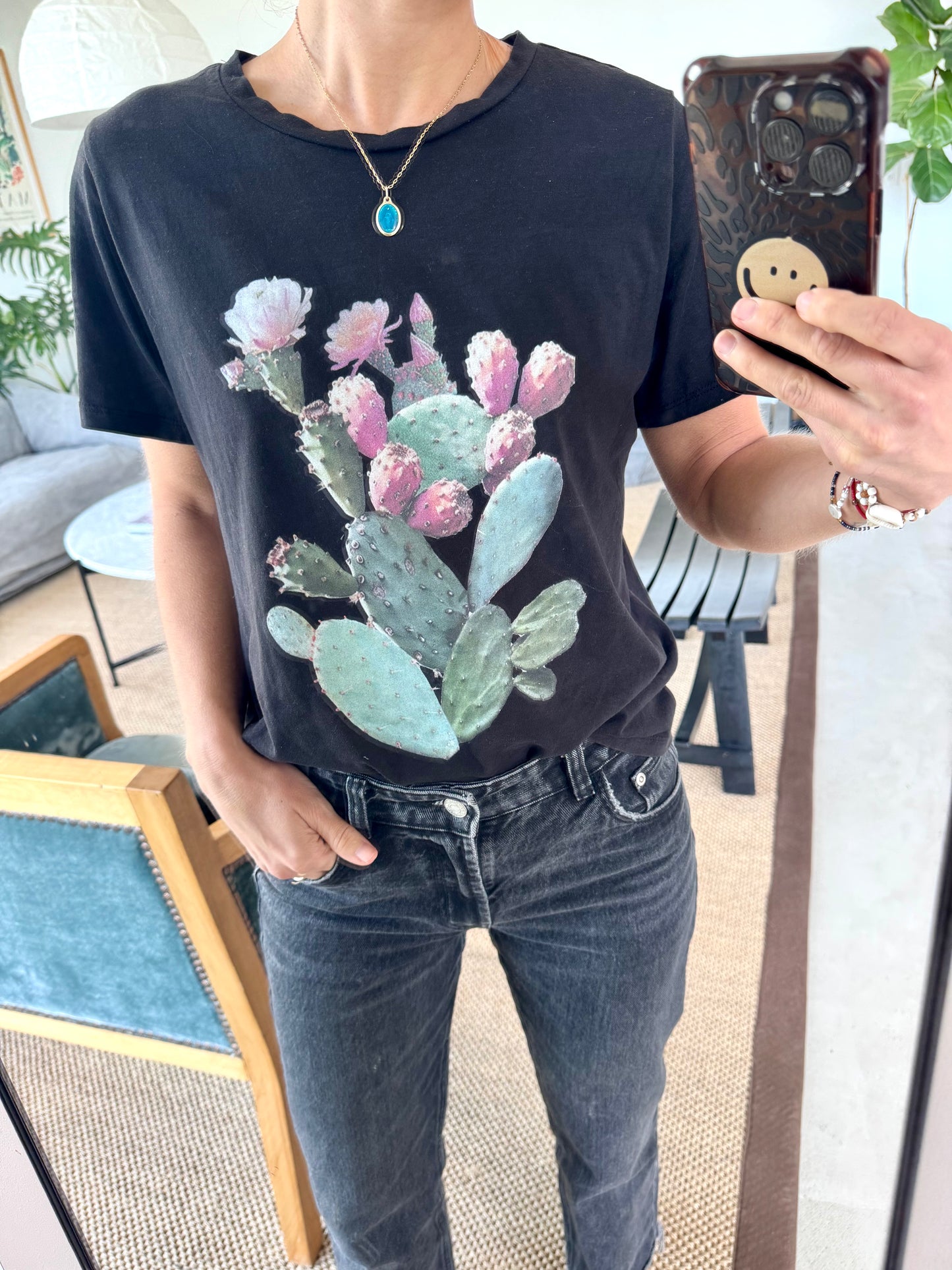 Polera Cactus negra