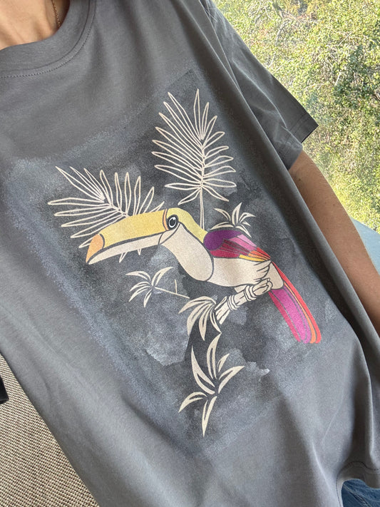 Polera Tucán Gris