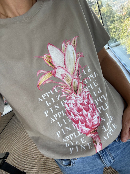 Polera Piña verde musgo