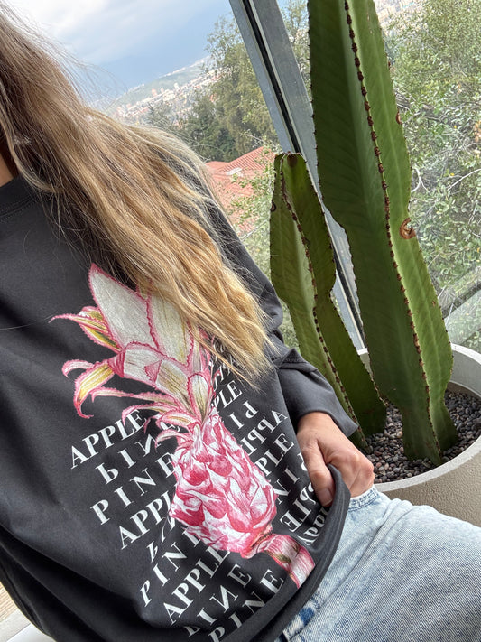 Polera Piña manga larga