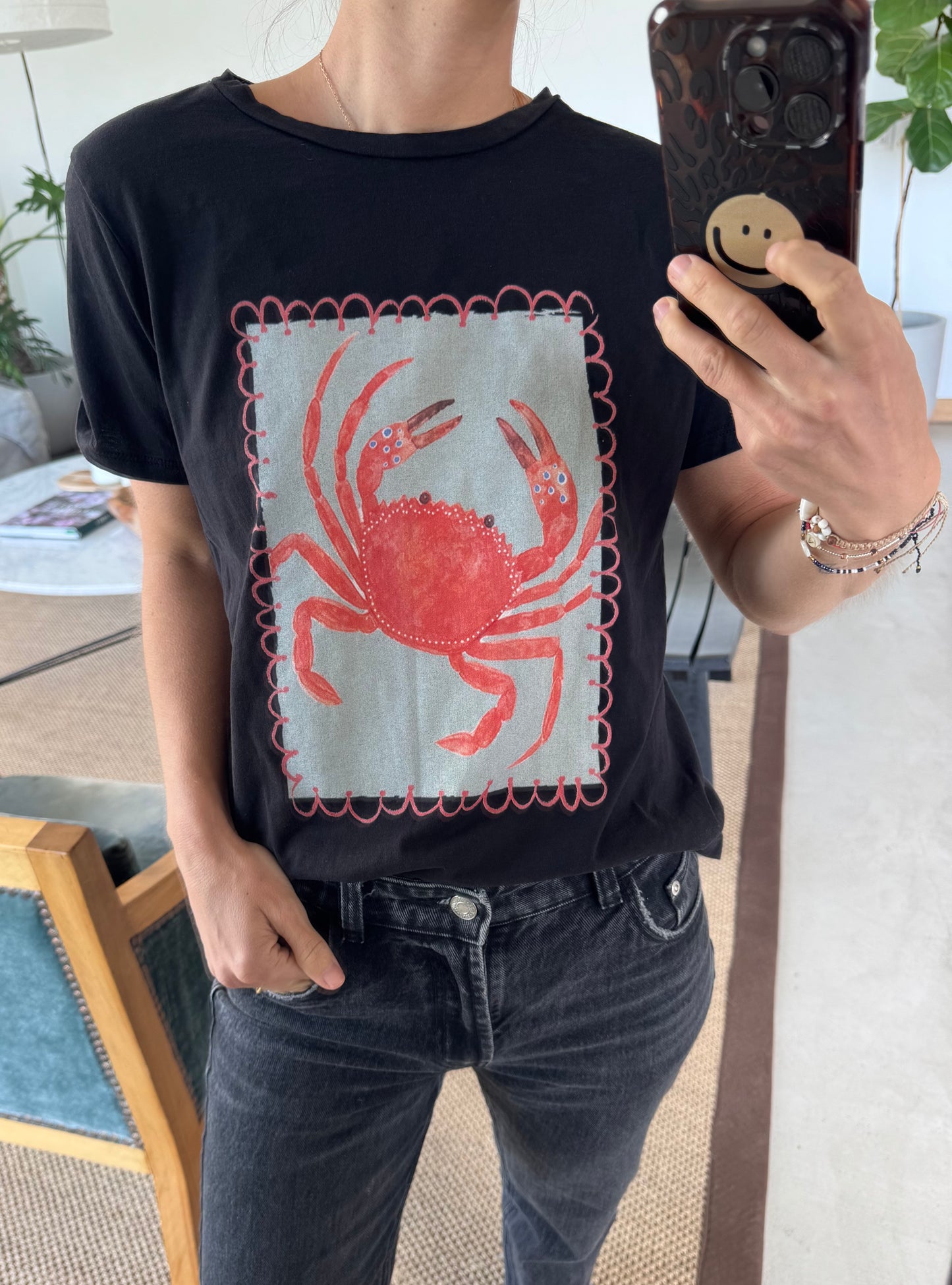 Polera Cangrejo negra